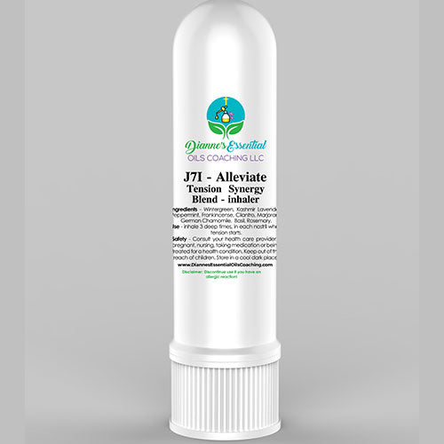 J7I – Alleviate Tension Synergy Blend inhaler - diannesessentialoilscoaching