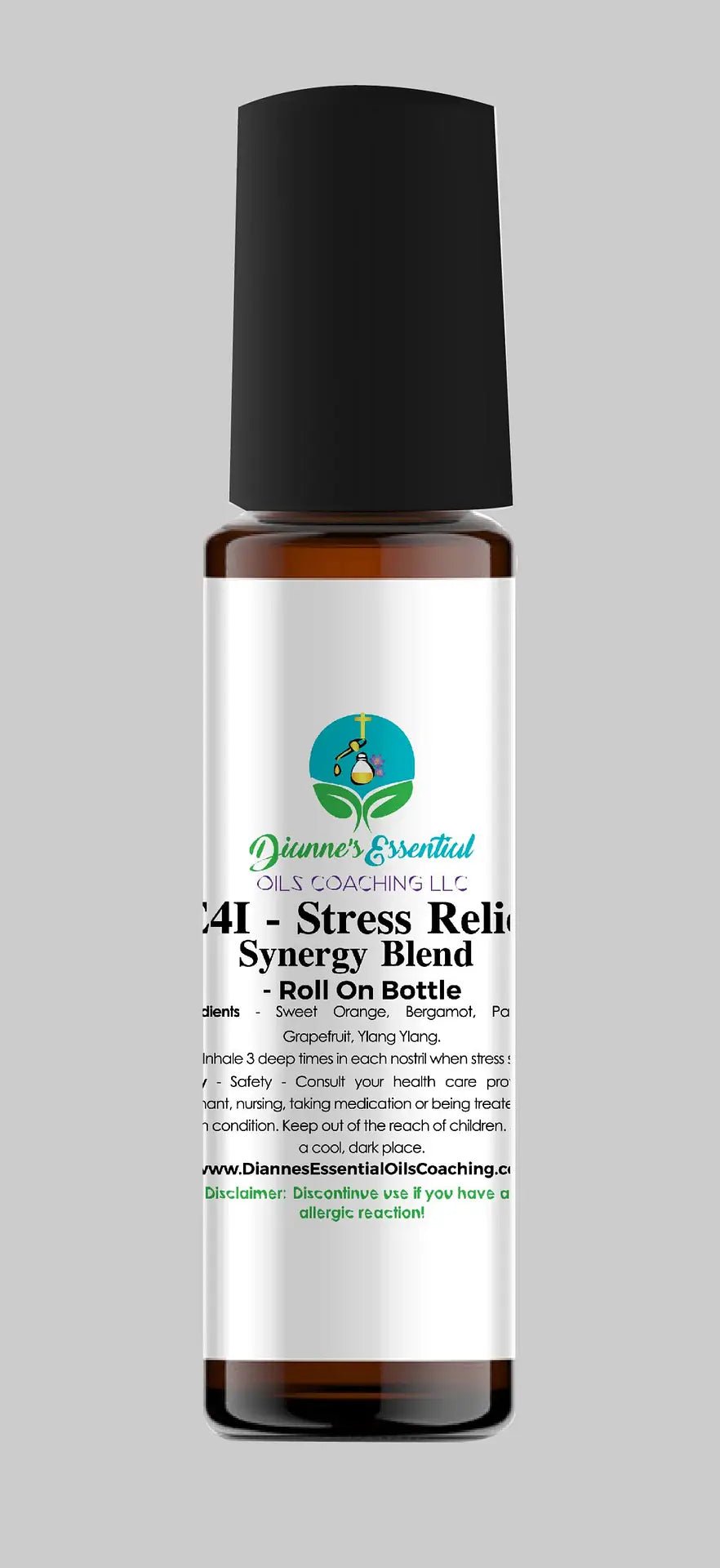 E4R – Stress Relief Synergy Blend – Roll On Bottle - diannesessentialoilscoaching